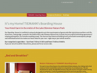 tiemanns-boardinghouse.de Webseite Vorschau