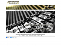 bueromaschinenservice.at Webseite Vorschau