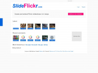 slideflickr.com Webseite Vorschau