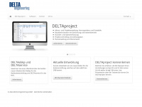 delta-engineering.ch Webseite Vorschau