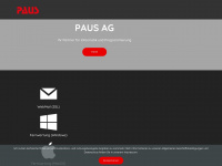 paus.ch Webseite Vorschau