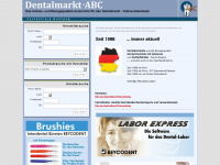 dentalmarkt-abc.de Webseite Vorschau
