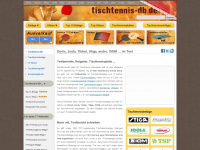 tischtennis-db.de Webseite Vorschau