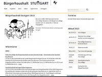buergerhaushalt-stuttgart.de Webseite Vorschau