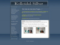 kolloidal-silber.de Webseite Vorschau