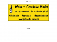 getraenke-markt.ch Webseite Vorschau