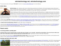 retrotechnology.com Webseite Vorschau