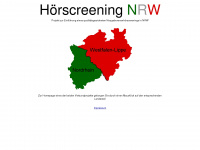 hoerscreening-nrw.de Webseite Vorschau