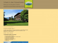 kaiserhotels.com Webseite Vorschau