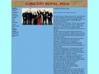 concert-royal.info Webseite Vorschau