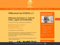 domus-ev.de Webseite Vorschau