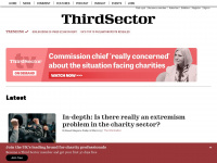 thirdsector.co.uk Webseite Vorschau