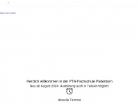 pta-paderborn.de Webseite Vorschau