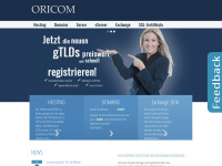 oricom.de Webseite Vorschau