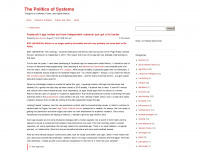 thepoliticsofsystems.net Webseite Vorschau