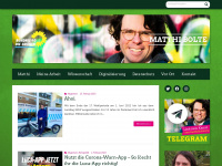 matthi-bolte.de Webseite Vorschau