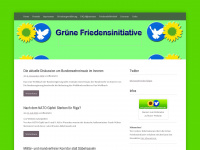 gruene-friedensinitiative.de Webseite Vorschau