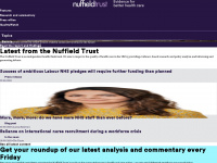 nuffieldtrust.org.uk Webseite Vorschau