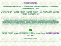 unitedticket.de Webseite Vorschau
