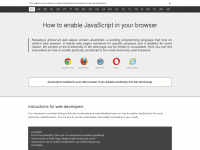 enable-javascript.com Webseite Vorschau