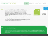 orthopaedie-fabian-petzke.de Webseite Vorschau