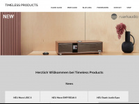 timelessproducts.ch Webseite Vorschau