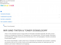 tinten-toner-duesseldorf.de Webseite Vorschau