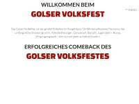 golservolksfest.at Webseite Vorschau