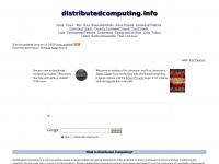 distributedcomputing.info Webseite Vorschau