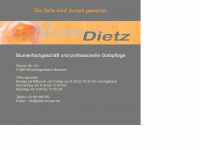 dietz-blumen.de Webseite Vorschau
