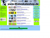 wakeskateshop.de Webseite Vorschau