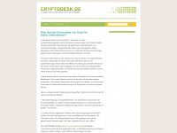 cryptodesk.wordpress.com Webseite Vorschau