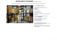 antiquariat-schwarz.de Webseite Vorschau