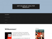 antiquariat-markov.de Webseite Vorschau