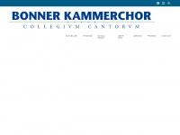 bonner-kammerchor.de Webseite Vorschau