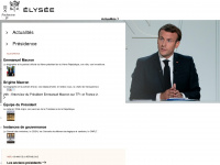 elysee.fr Webseite Vorschau