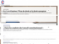 conseil-constitutionnel.fr Webseite Vorschau