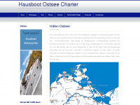 hausboot-ostsee.de Webseite Vorschau
