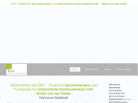 kist-sprachtherapie.de Webseite Vorschau