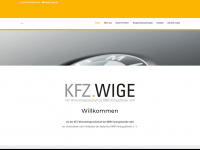 kfz-wige.de Webseite Vorschau