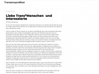 transensyndikat.net Webseite Vorschau