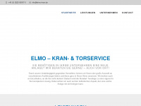 elmo-kran.de Webseite Vorschau