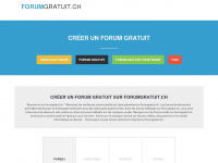 forumgratuit.ch Webseite Vorschau