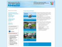 buergerinfo-abwasser.de Webseite Vorschau