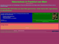 naturschutz-frankfurt.de Webseite Vorschau