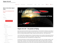 skyjam-aircraft.com Webseite Vorschau