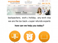 expresstaxback.com.au Webseite Vorschau