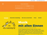 klangkiste-kiel.de Webseite Vorschau