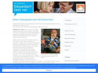 duesseldorf-liest-vor.de Webseite Vorschau