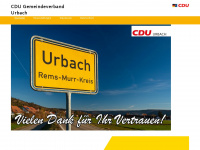 cdu-urbach.de Webseite Vorschau